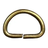 Полукольцо для сумки 10х6х1.5 мм Антик