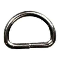 Полукольцо для сумки 10х6х1.5 мм Темный никель