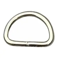 Полукольцо для сумки 10х6х1.5 мм Никель