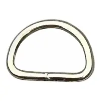 Полукольцо для сумки 15х9х2 мм Никель