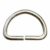 Полукольцо для сумки 30х17х2 мм Никель