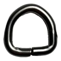 Полукольцо для сумки 15х15х4 мм Темный никель