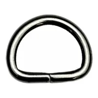 Полукольцо для сумки 20х14х3.9 мм Темный никель