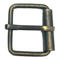 Пряжка для сумки с плоским язычком 20 мм Антик