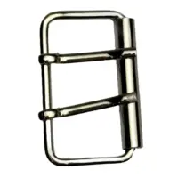 Пряжка для сумки с плоским язычком 50 мм Никель (2 языка)