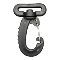 Карабин для сумки 25 мм пластиковый Черный