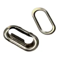 Люверс овальный 15 мм Темный никель