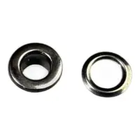 Люверс Блочка 6 мм нержавеющий Темный никель блестящий