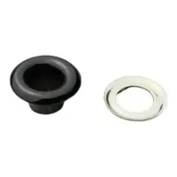 Люверс Блочка 5 мм нержавеющий Эмаль черная