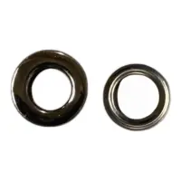 Люверс 10 мм нержавеющий Темный никель блестящий