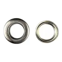 Люверс 12 мм нержавеющий Темный никель