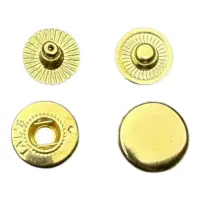 Кнопка Альфа 10 мм Золото