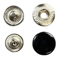 Кнопка Альфа 10 мм Эмаль черный