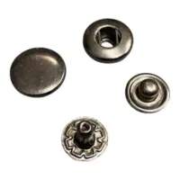 Кнопка Альфа 10 мм Темный никель Нержавейка