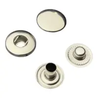 Кнопка Альфа 10 мм Никель Нержавейка