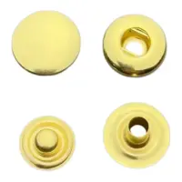 Кнопка Альфа 12,5 мм Золото Нержавейка