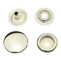 Кнопка Каппа 12,5 мм Никель нержавейка