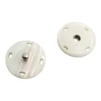 Кнопка пришивная 21 мм белый перламутр
