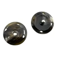 Кнопка пришивная 21 мм чорний перламутр