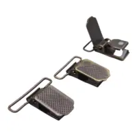 Застежка (Клипса) для подтяжек 20 мм Антик