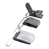 Застежка (Клипса) для подтяжек 20 мм Темный никель