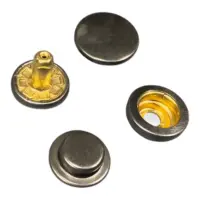 Кнопка для одежды дельта 503 (12 мм) Темный никель