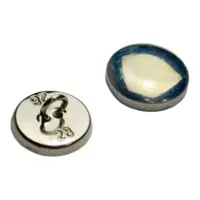 Пуговица под обтяжку 18 мм 28L Металл