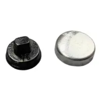 Пуговица под обтяжку 9,6 мм 16L Пластик Черный