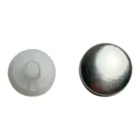 Пуговица под обтяжку 10,6 мм 18L Пластик Белый
