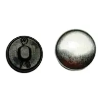 Пуговица под обтяжку 10,6 мм 18L Пластик Черный