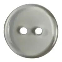Пуговица на два отверстия 24 мм Прозрачная 40L