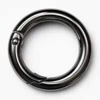 Кольцо-Карабин для сумки 16 мм Темный никель