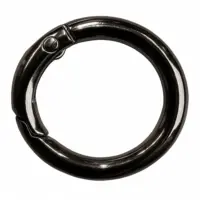 Кольцо-Карабин для сумки 20 мм Темный никель