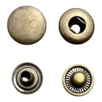 Кнопка Альфа 12,5 мм Антик Латунь