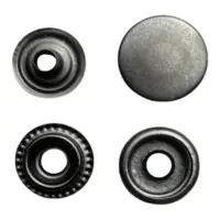 Кнопка Каппа 15 мм Черный оксид нержавейка