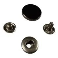 Кнопка таблетка 15 мм Темный никель