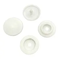 Кнопка пластиковая 17 мм Т-17 Белая