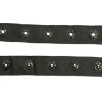 Кнопка на ленте пластик Черная