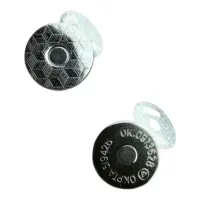 Кнопка магнитная 18 мм Паркет Никель