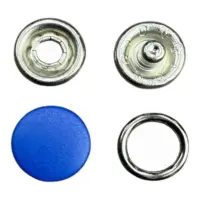 Кнопка BABY 9.5 мм Синяя закрытая