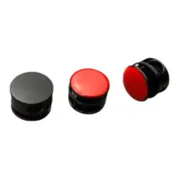 Металлический фиксатор для шнурков Цвет - Черный с красным