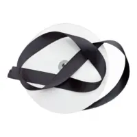 Репсовая лена (тесьма) 25 мм Черная