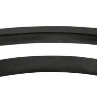 Бейка ХБ с двойным загибом 15 мм черный