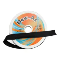 Бейка с двойным загибом хлопок с полиэстером черный