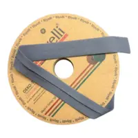 Бейка с двойным загибом полиэстер серый