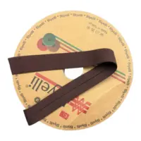 Бейка с двойным загибом полиэстер темно-коричневый