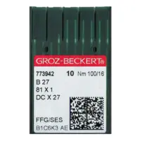 Иглы для ОВЕРЛОКА GROZ BECKERT B27/DCx27 100 FFG/SES