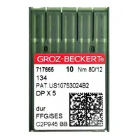 Иглы для швейной машины GROZ BECKERT DP5 80 FFG/SES
