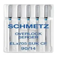 Иглы Schmetz OVERLOCK с хромированным покрытием 705 SUK CF EL 5-90
