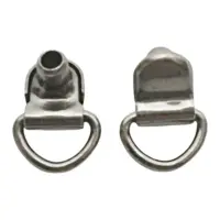 Петля обувная под развальцовку Темный никель